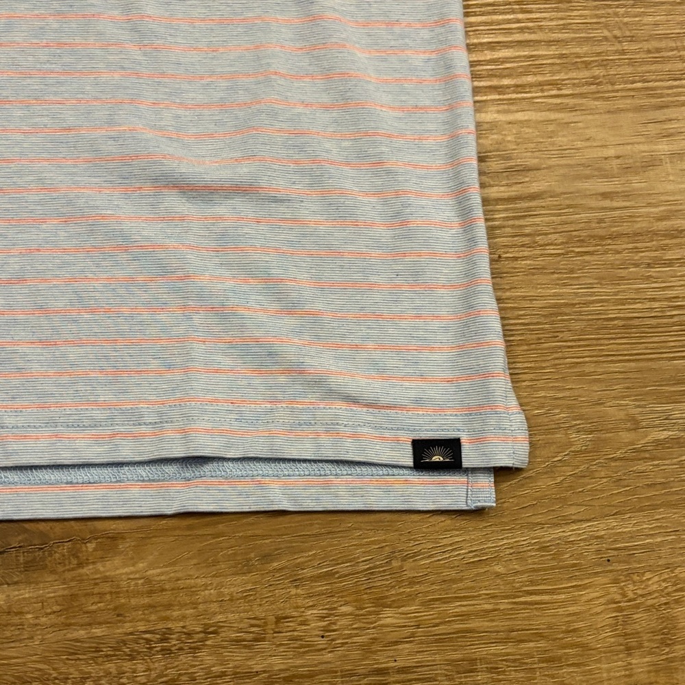 NWT - Faherty Reserve Light Blue Polo with coral Shirt - Picture 7 of 10